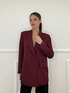 Giacca Gessata 3270 Burgundy