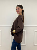 Maxi Maglia Spacchetti 9614 Marrone