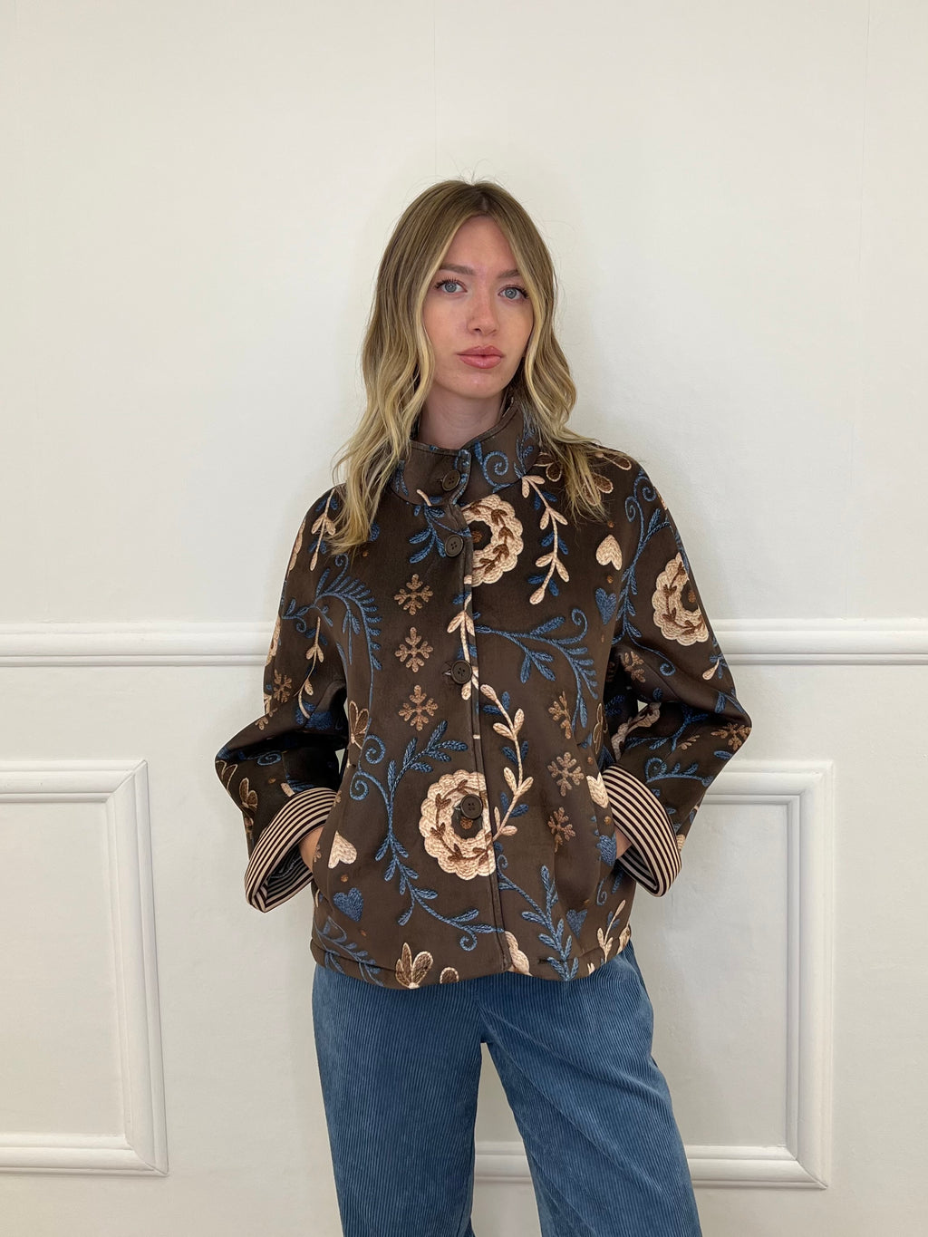 Giacca Suzani Neoprene 2991 Marrone