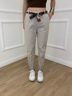 Pantalone Cotone Fusciacca 1508 Ecru