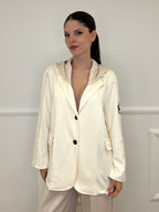 Giacca Cappuccio 27599 Panna - Bazar Abbigliamento