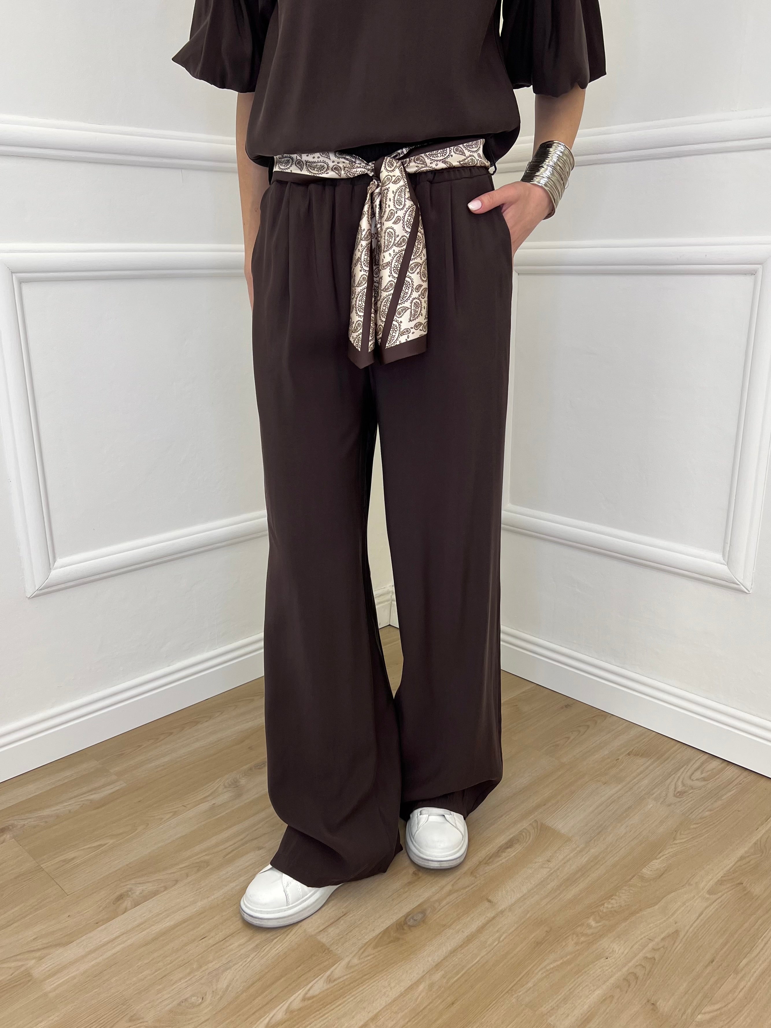 Pantalone Cupro Fusciacca 20527 Moro