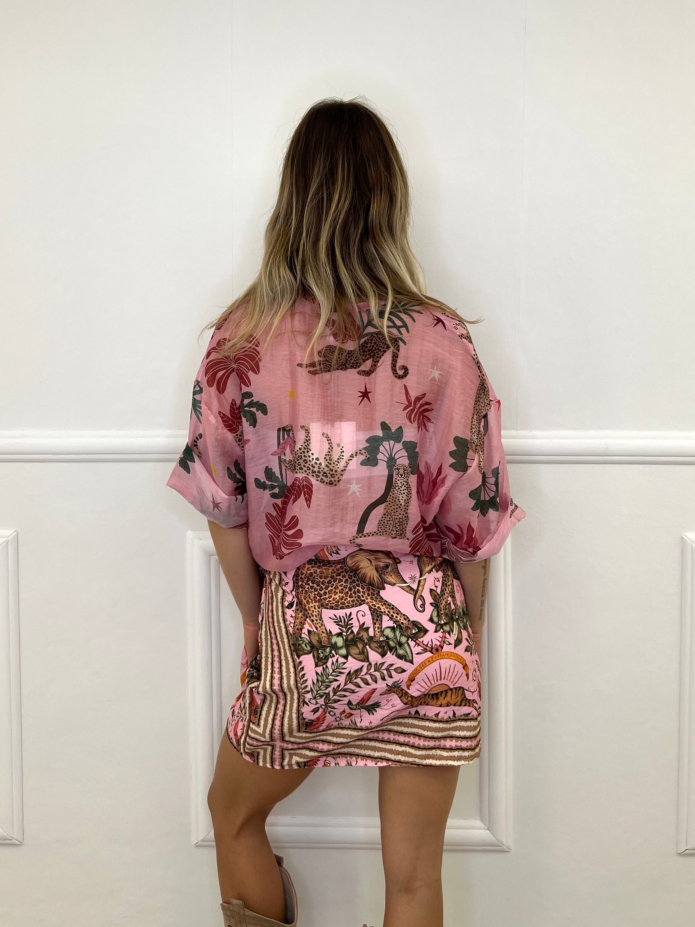 Camicia Jungle Tencel 2955 Rosa