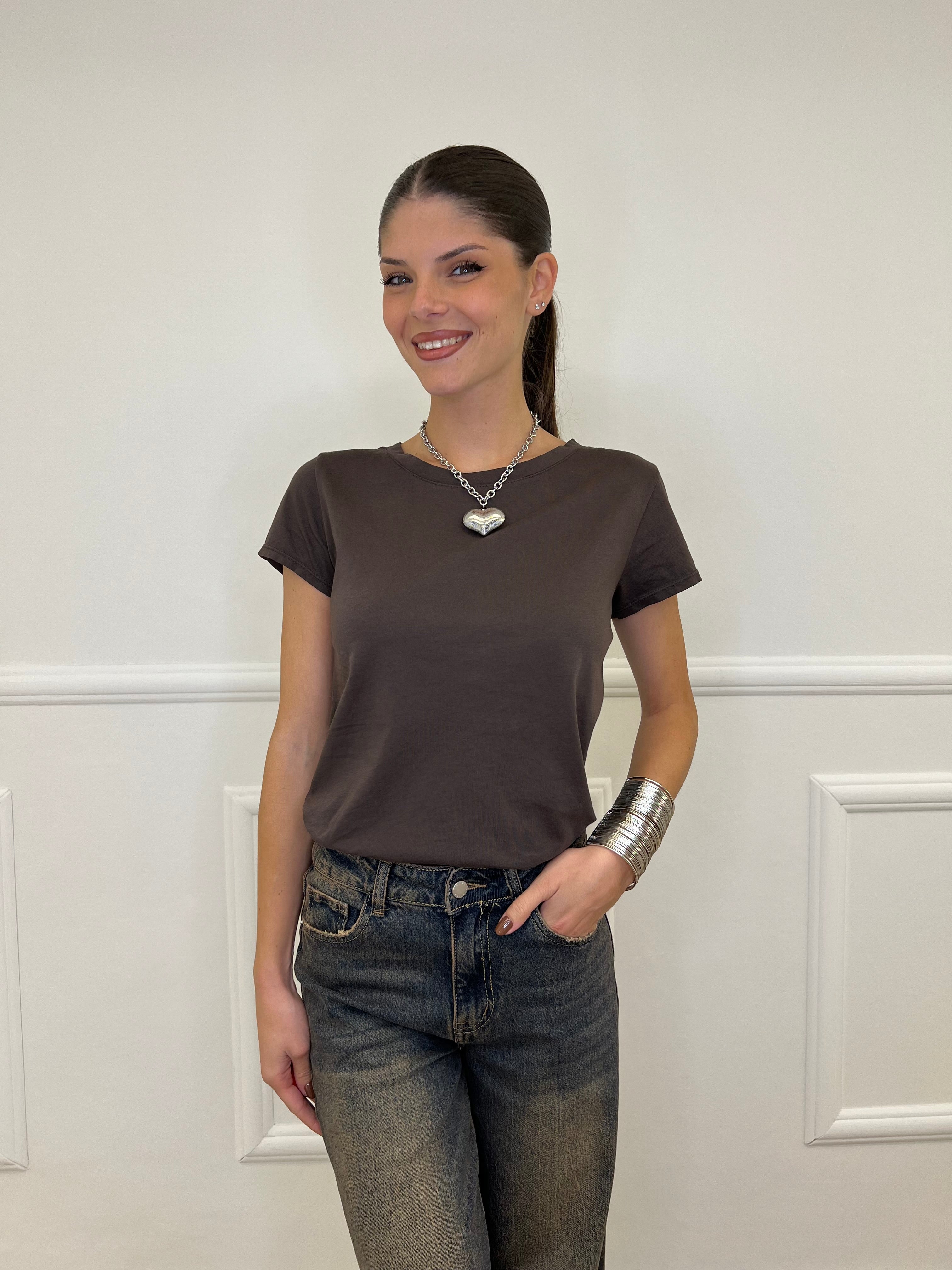 T-shirt Basic V0550 Moro