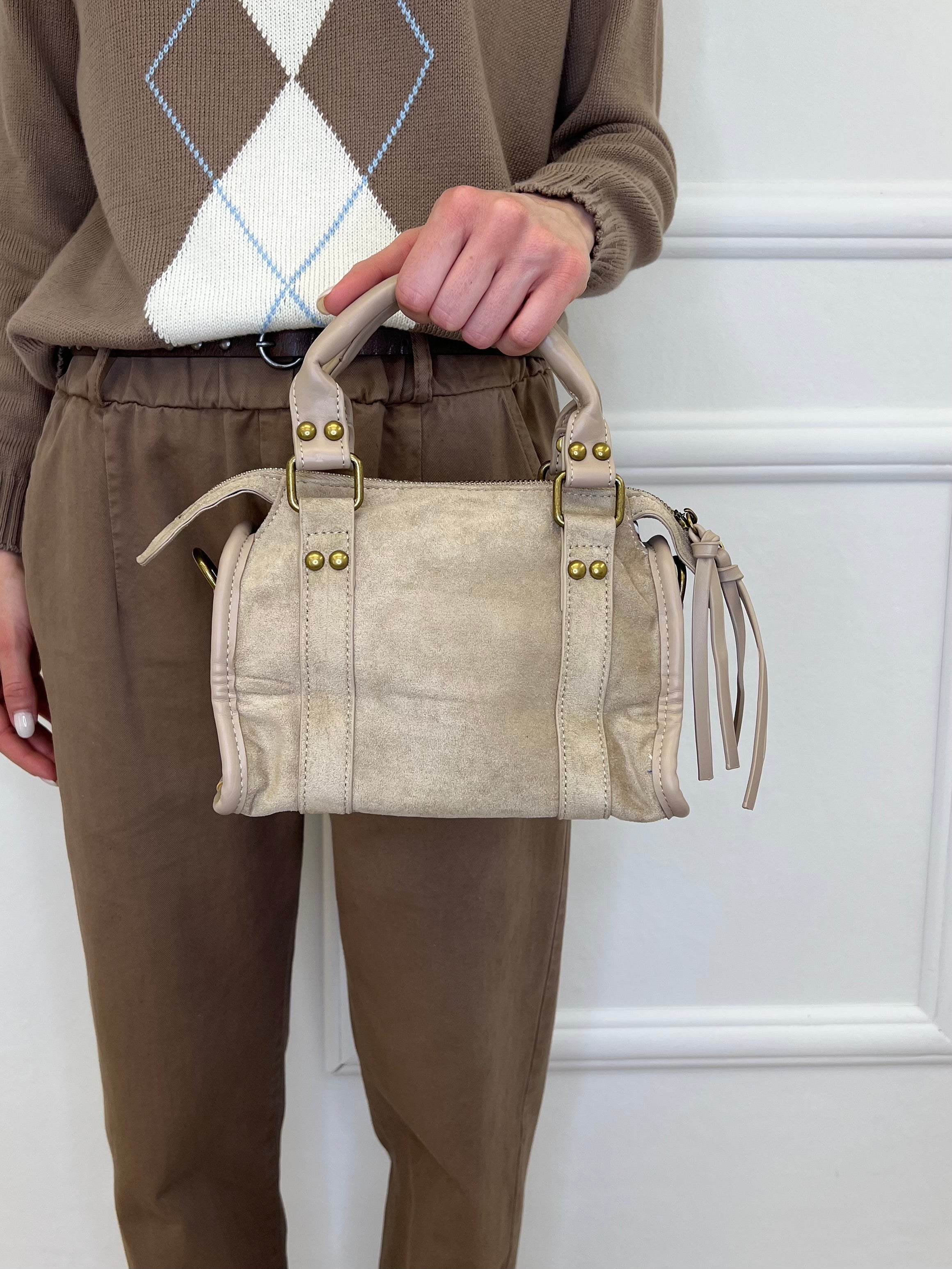 Borsa City Mini 88308 Scamosciata