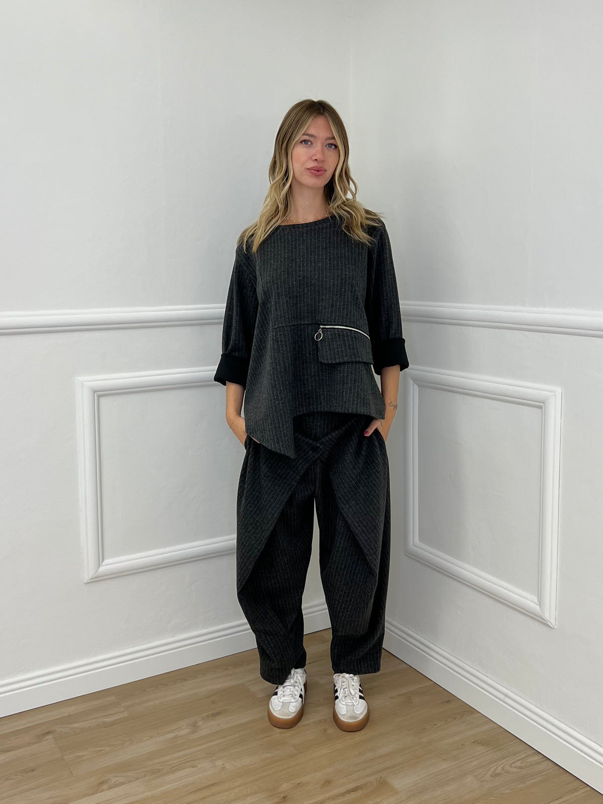 Pantalone Regimental Portafoglio 51268 Grigio