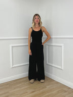 Pantalone a Palazzo Cotone 826121 Nero