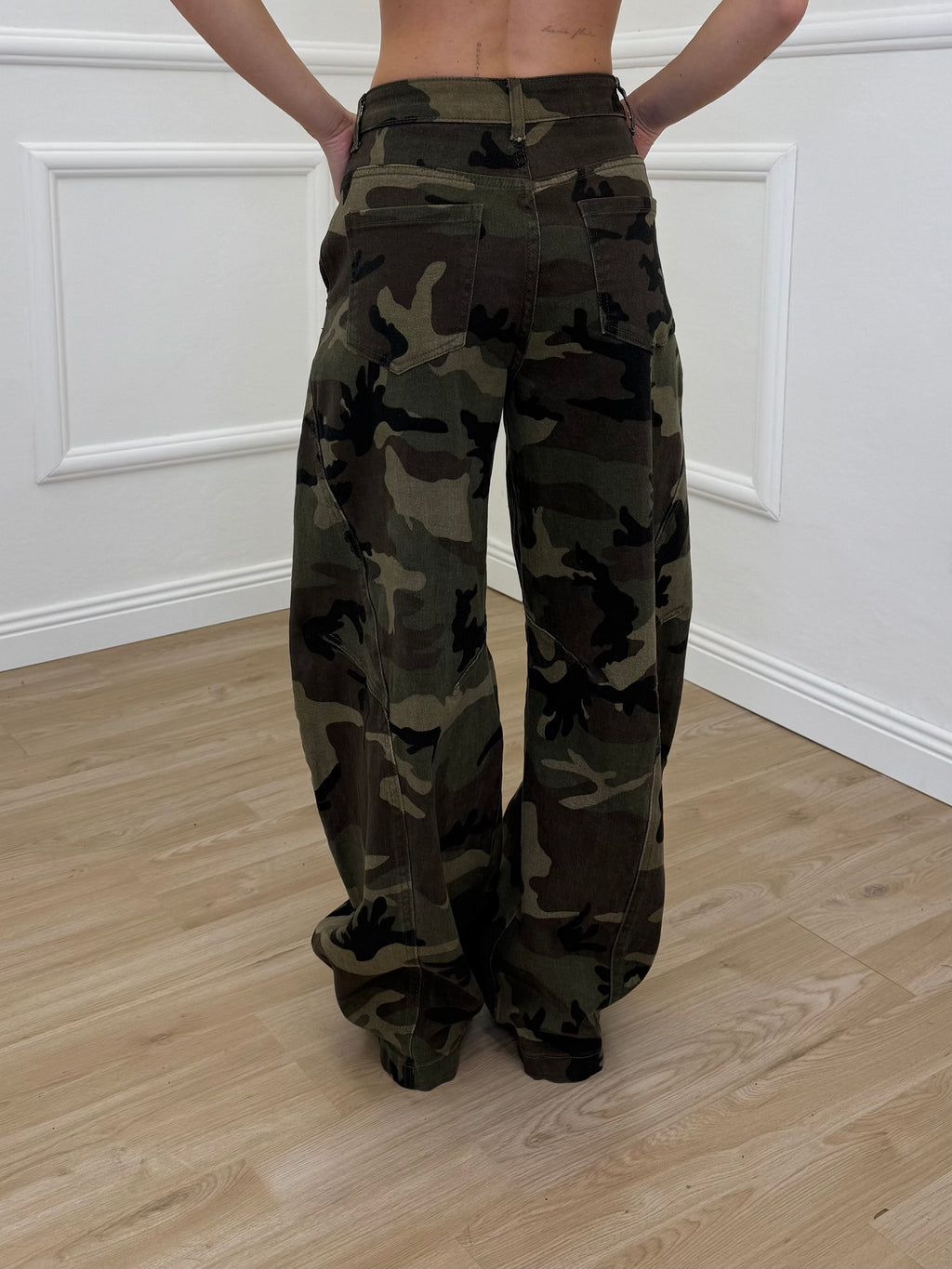 Jeans Balloon Vita Incrociata Camouflage 5500
