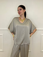 Completo Fluido Satin Con Lurex 061-062 Taupe
