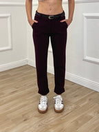 Pantalone a Sigaretta Punto Milano 2893 Burgundy