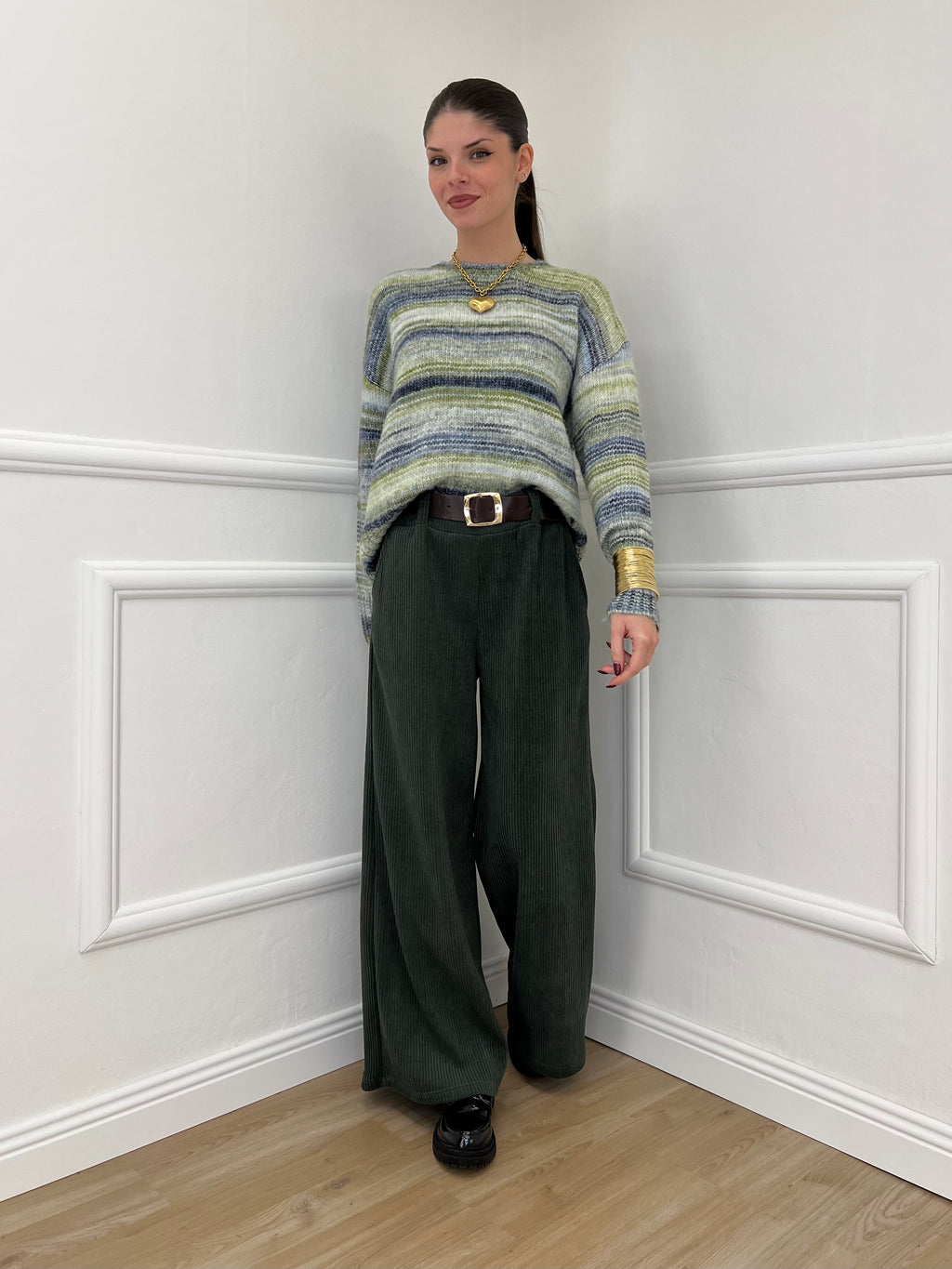 Pantalone Corduroy 6156 Verde