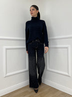 Jeans Strass 2377 Blue Black