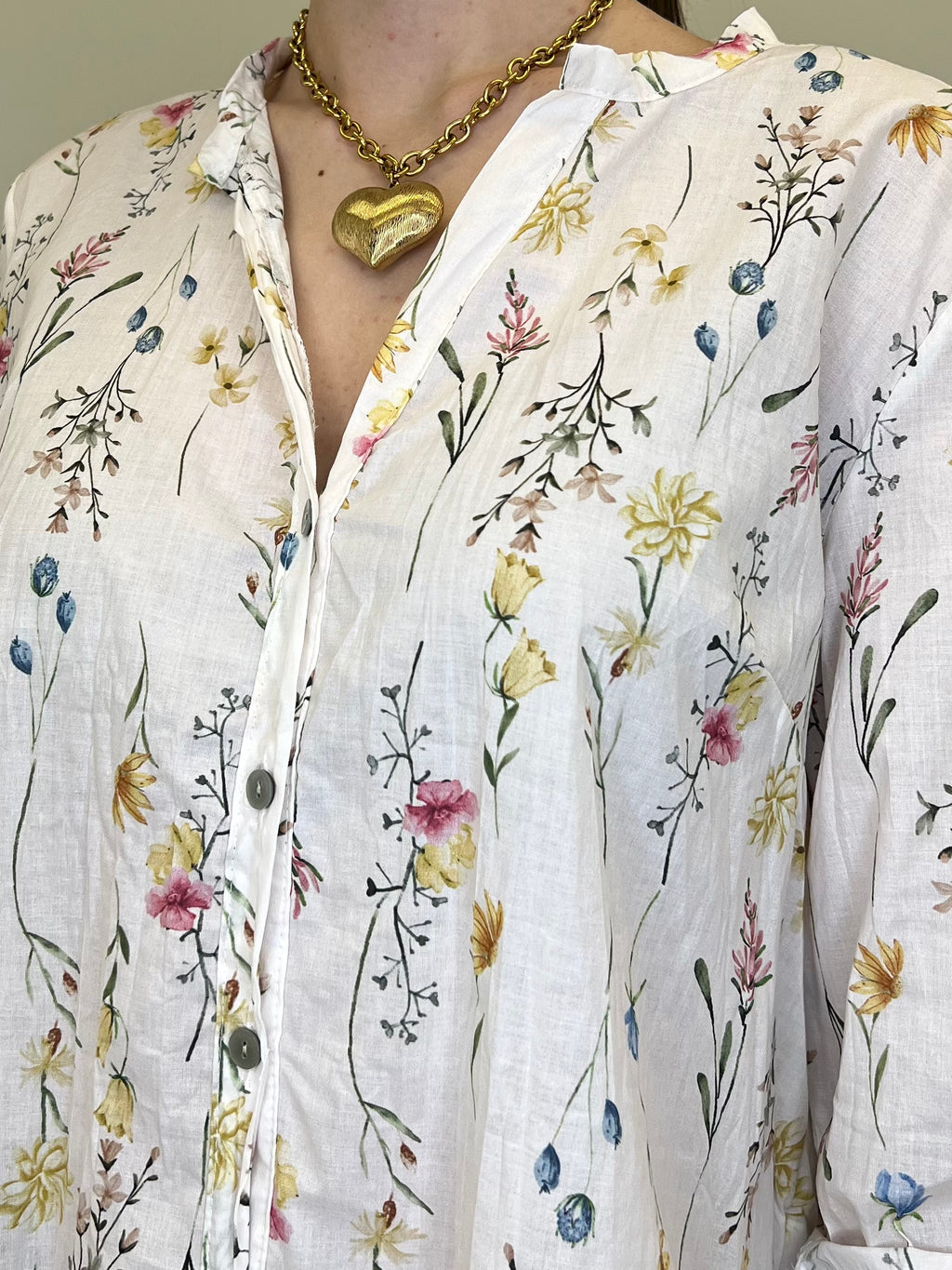 Camicia Fiori Strop Coreana 2588