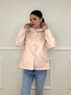 Giacca Scuba Effetto Scamosciato 852 Rosa