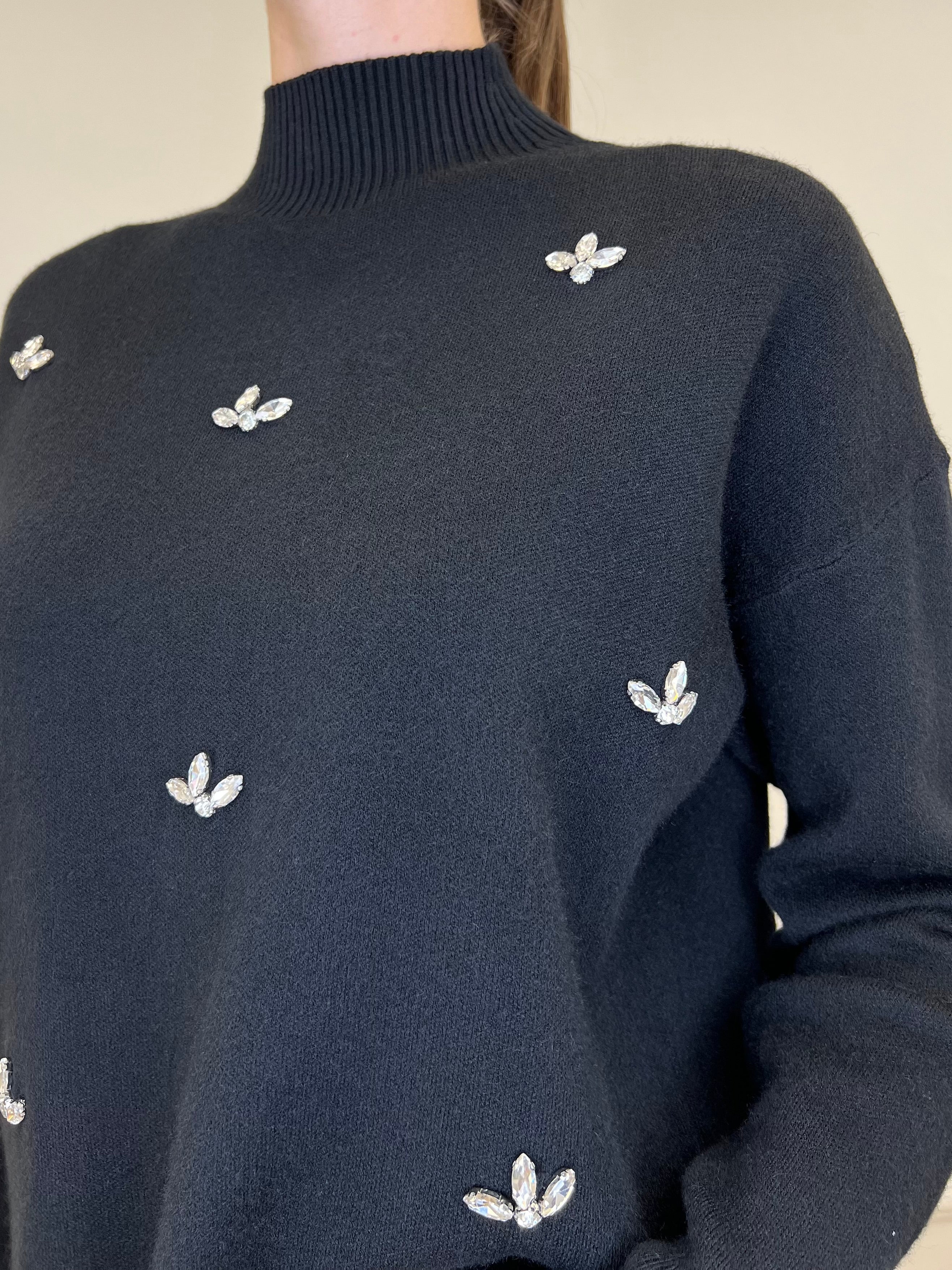 Lupetto Cristalli 28137 Nero