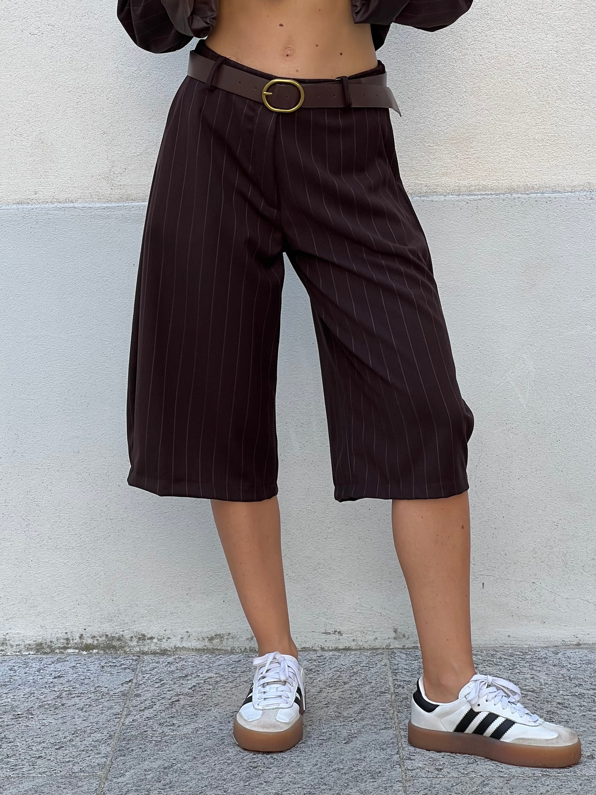 Bermuda Gessato 5891 Marrone