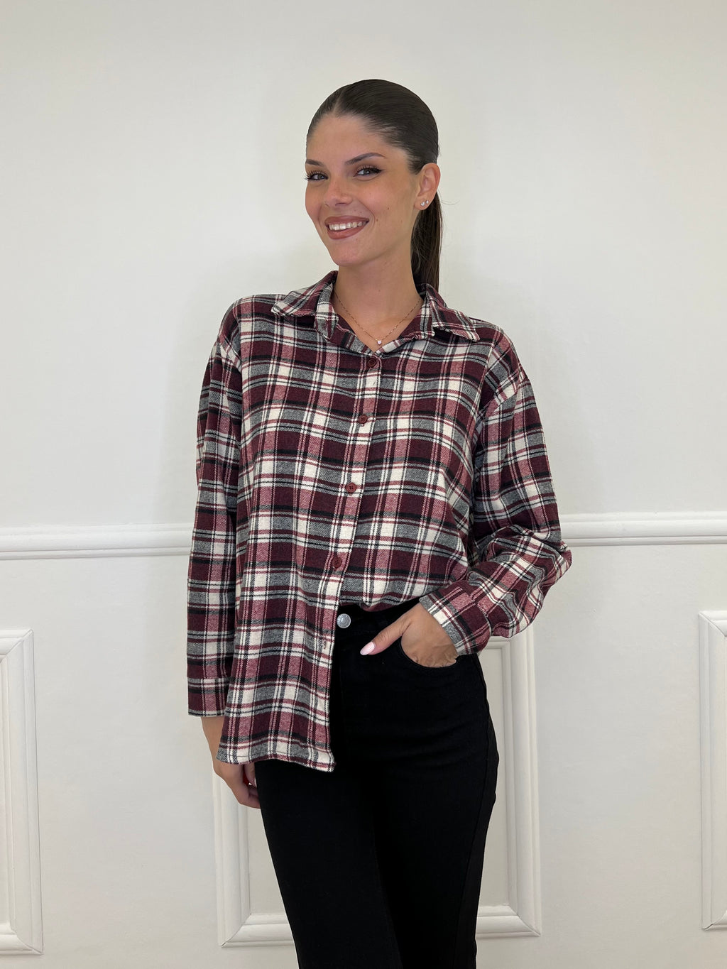 Camicia Madras 25371 Bordeaux