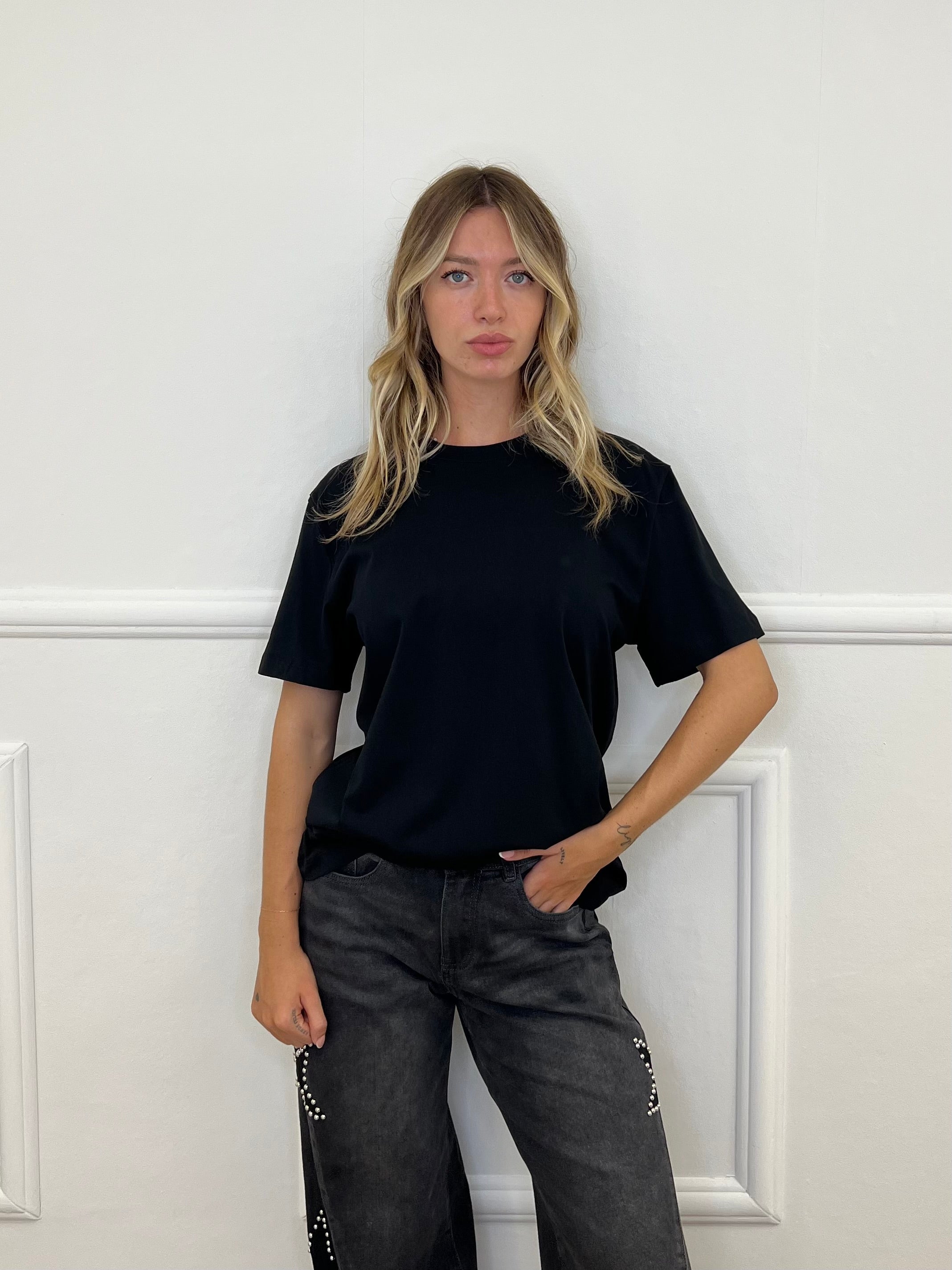 T-Shirt Over Lumina L8869 Nero