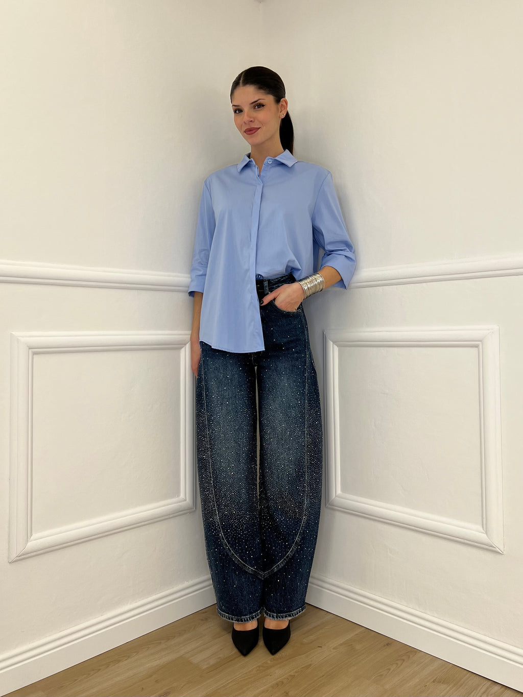 Camicia Over 50320 Azzurro