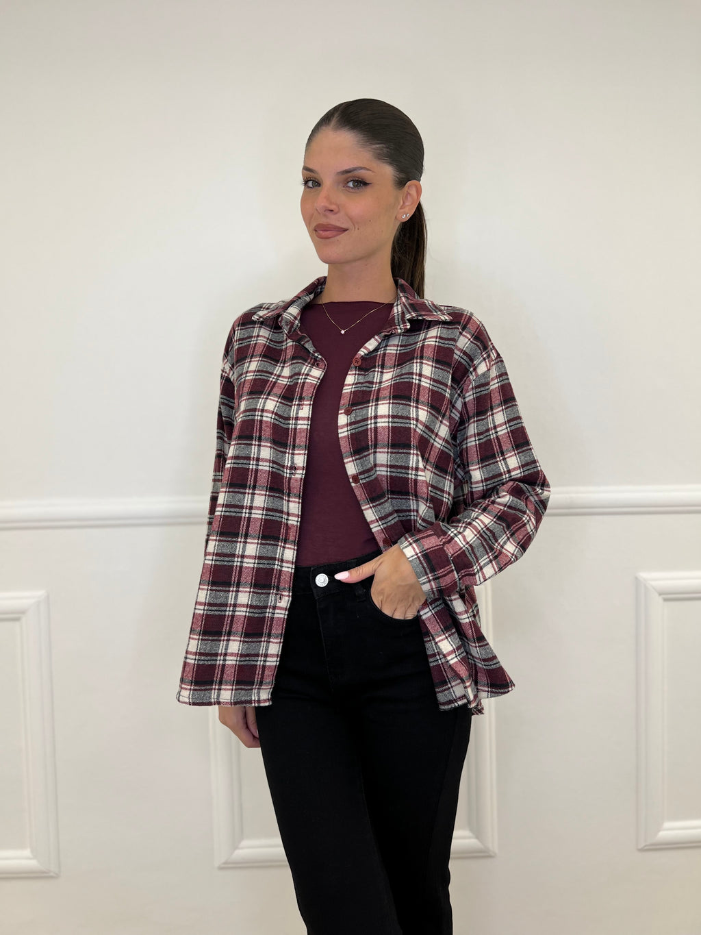 Camicia Madras 25371 Bordeaux