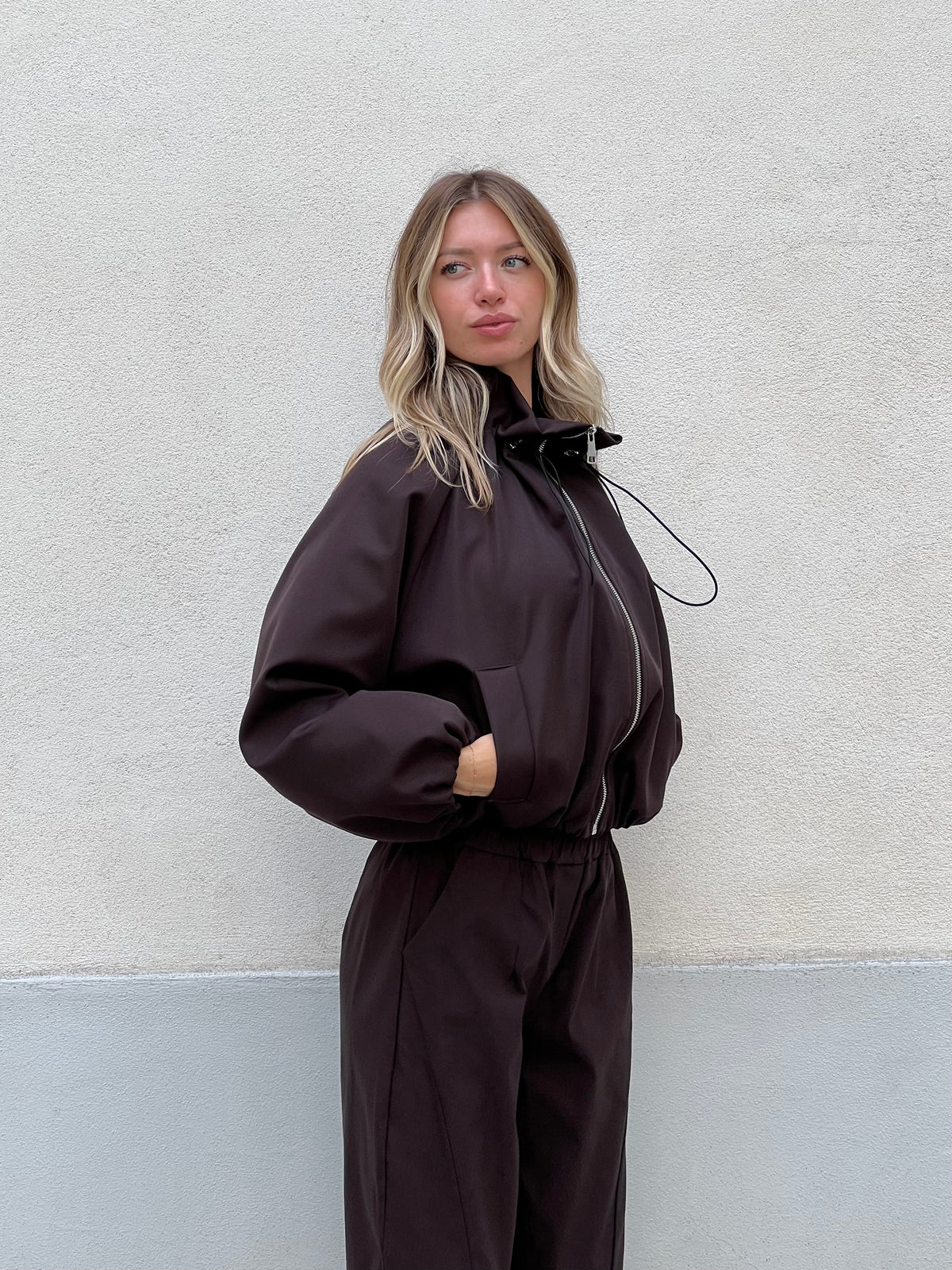Giacca Bomber 11503 Marrone
