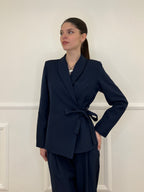 Tailleur con Fiocco 570851 Blu