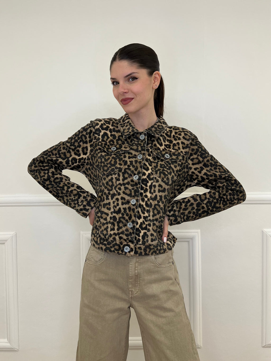 Giacca Denim Animalier 5806