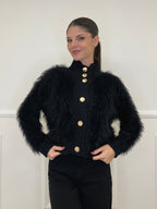 Cardigan Fluffy 3061 Nero