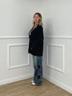 Blazer Oversize Monopetto 2202 Blu