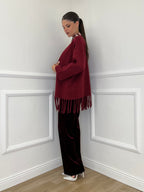 Cardigan Frange DL7296 India - Bazar Abbigliamento