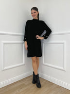 Abito in Maglia 9432 Nero