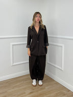 Giacca Gessata PM 5960 Marrone