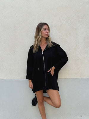 Maxi Felpa con Cappuccio 41857 Nero