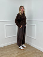 Pantalone Gaucho Baggy Used 4840 Marrone