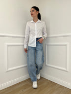 Camicia Slim Cotone 6036 Bianco