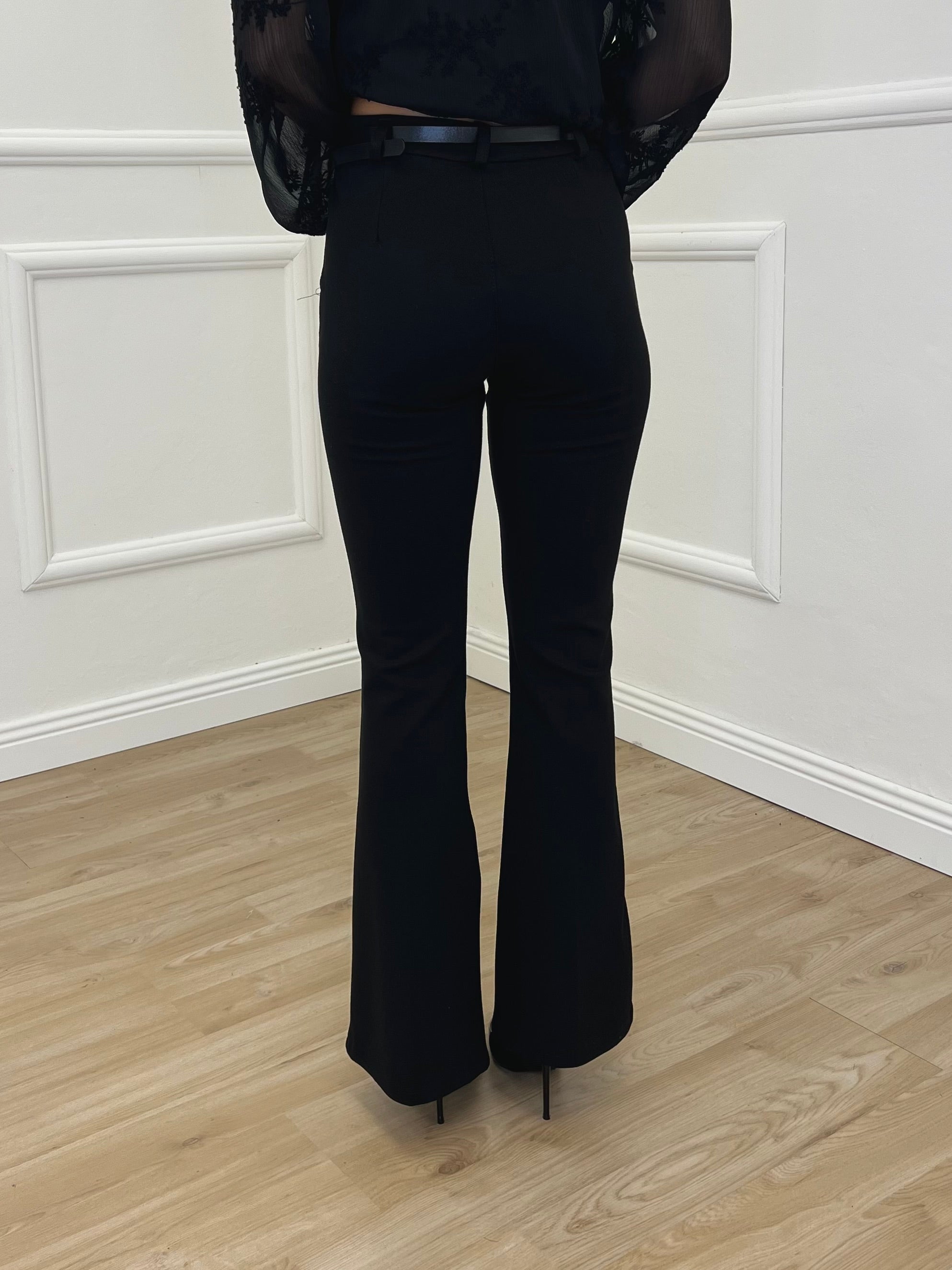 Pantalone Flare Punto Milano 34115 Nero