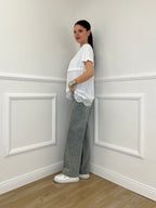 Jeans Strass Stonewash 5052 Azzurro