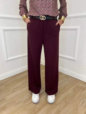 Pantalone Viscosa 0163 Burgundy