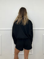 Bomber Scamosciato D28021 Nero