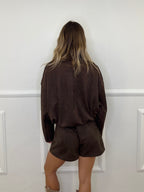 Bomber Scamosciato D28021 Moro