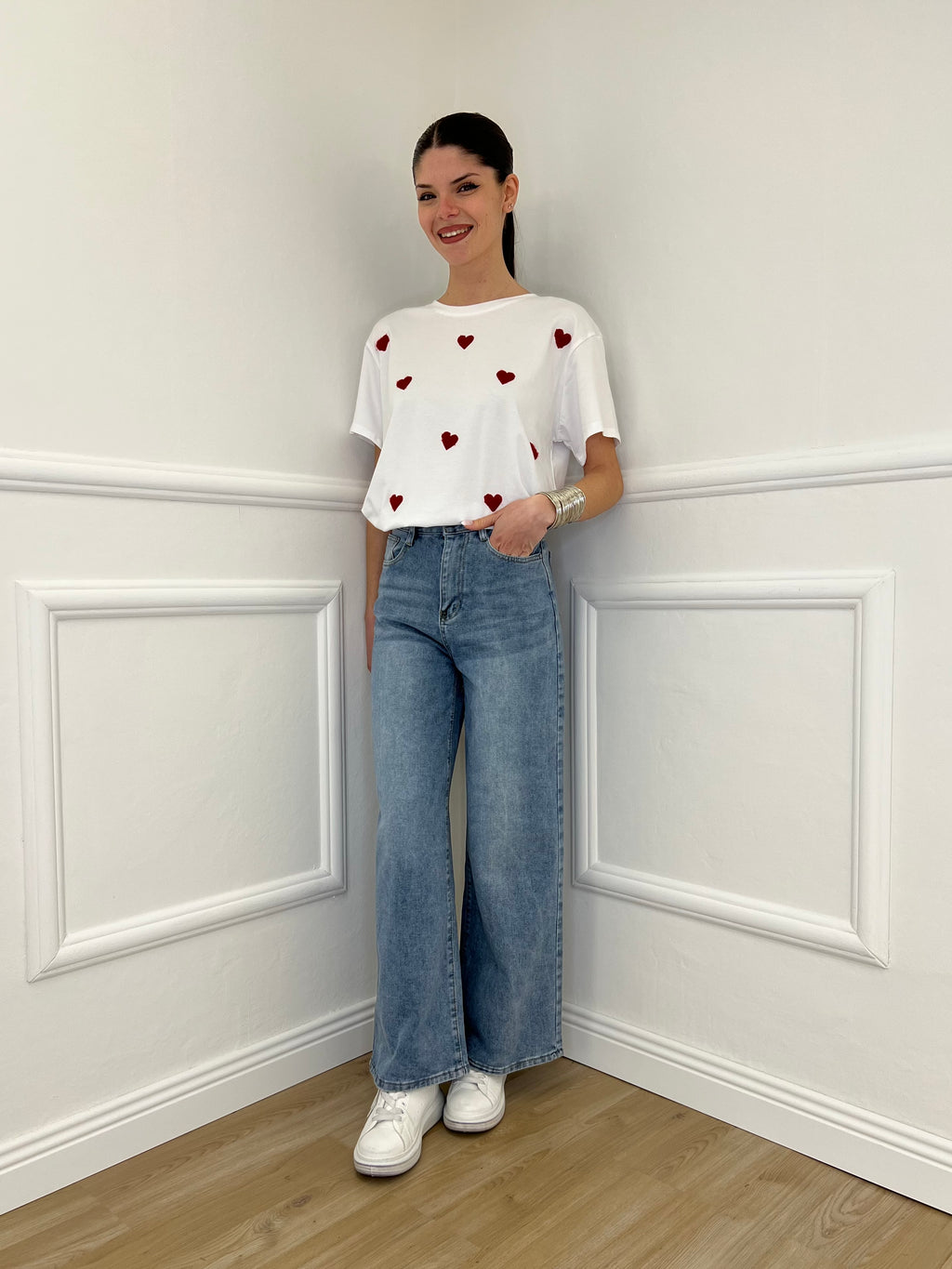 Jeans Wide Leg 6616 Azzurro