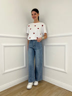 Jeans Wide Leg 6616 Azzurro