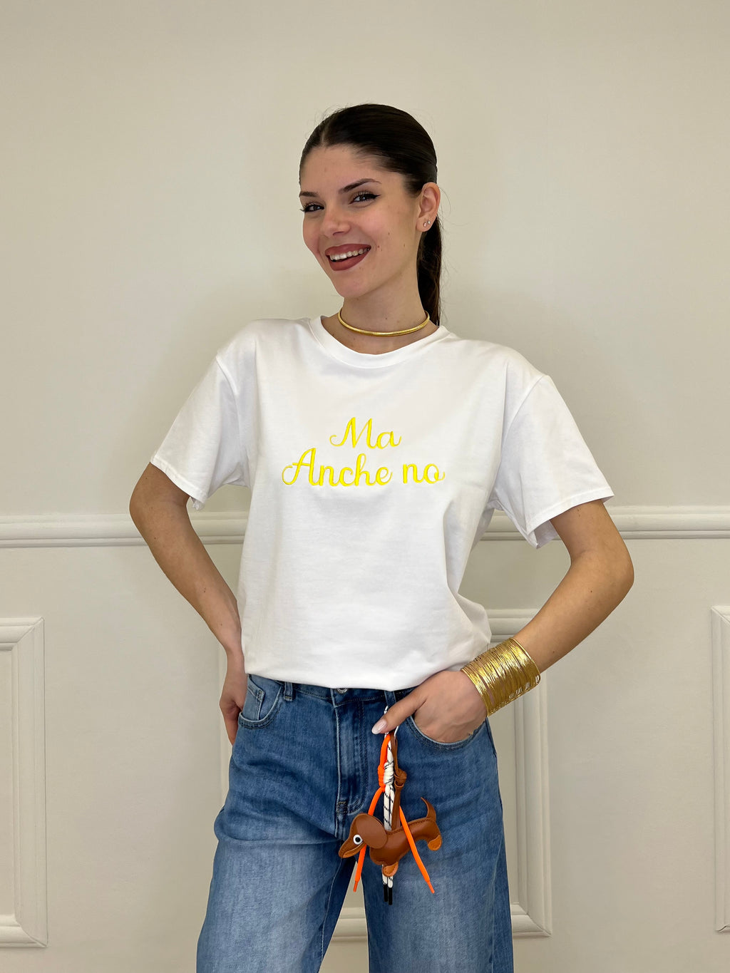 T-shirt Over "Ma Anche No"