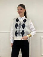 Gilet Losanghe 261711 Panna