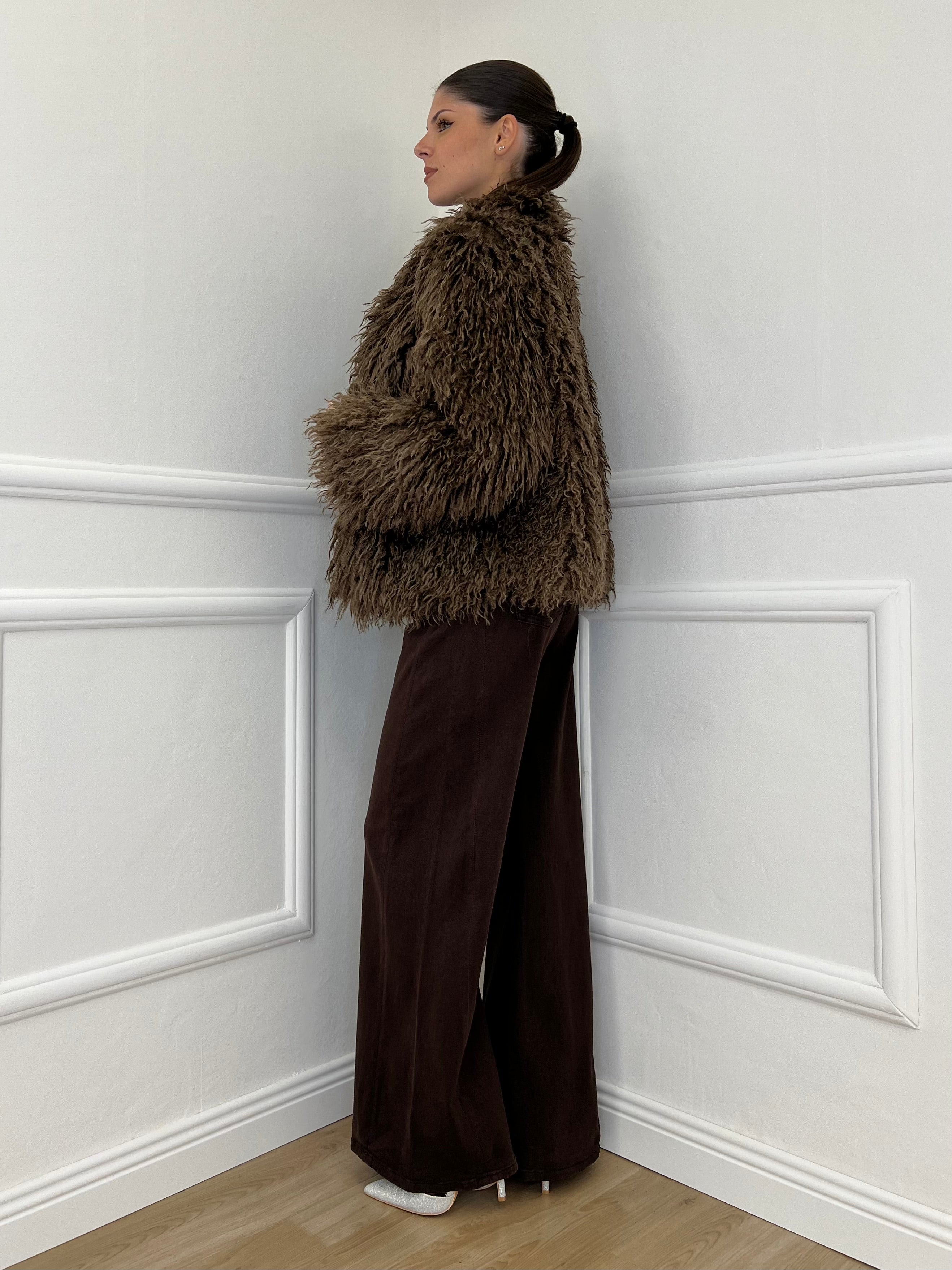 Kalgan AG002 Taupe Fur Coat