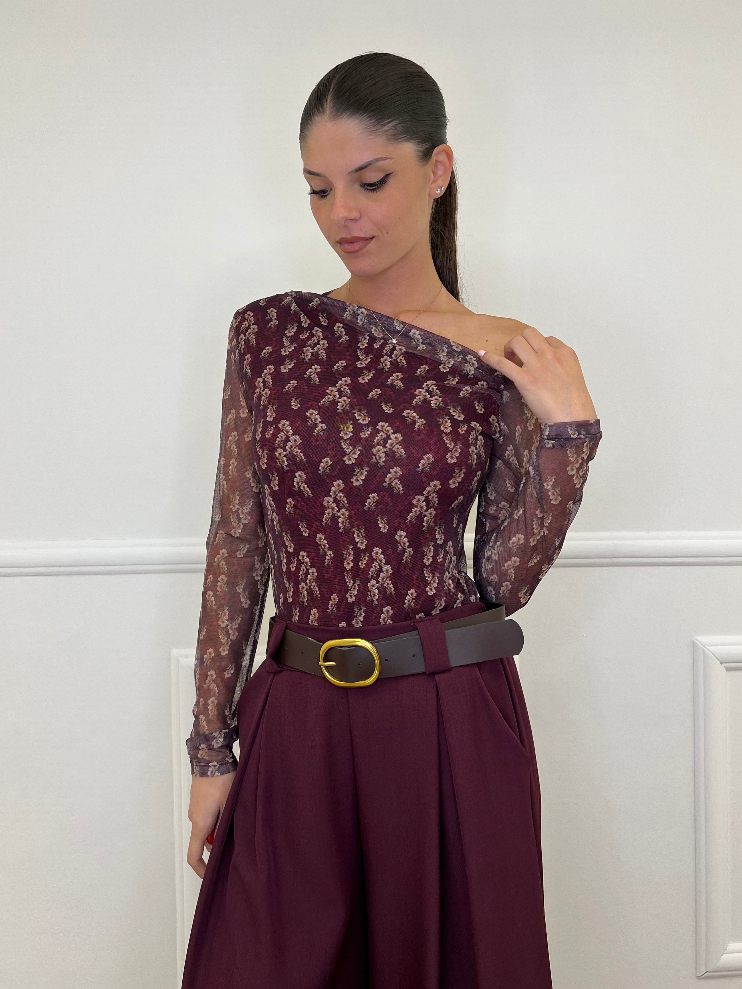 Maglia Microrete Monospalla 11396 Bordeaux