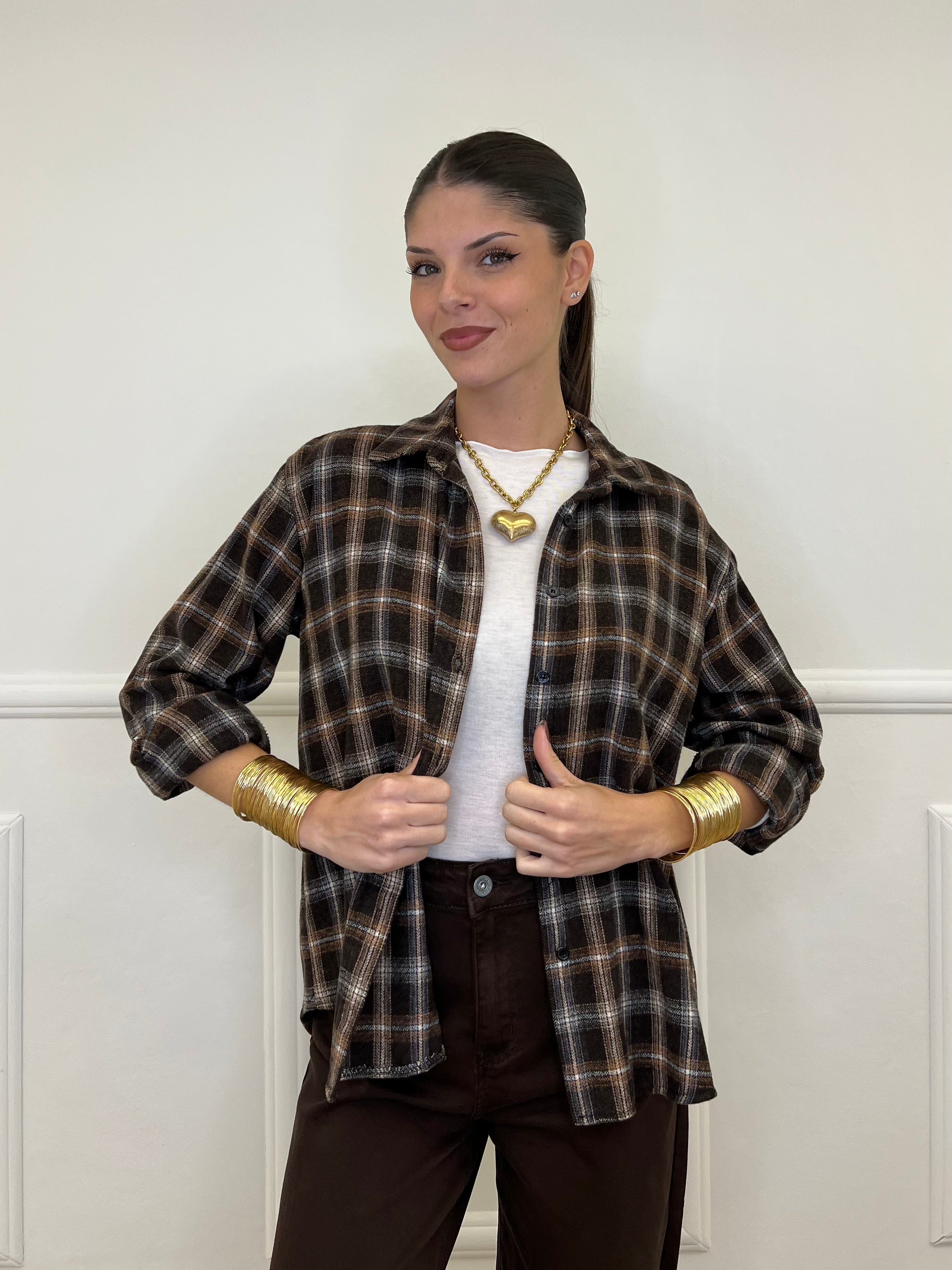 Camicia Madras A35 Moro