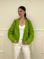 Giubbino Taffetà Cappuccio 5029 Pistacchio