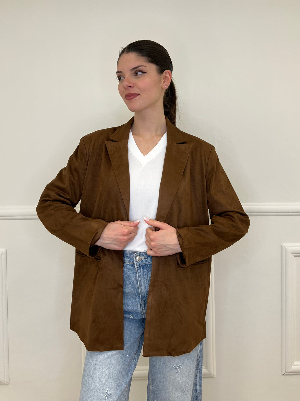 Blazer Scamosciato 5010 Marrone