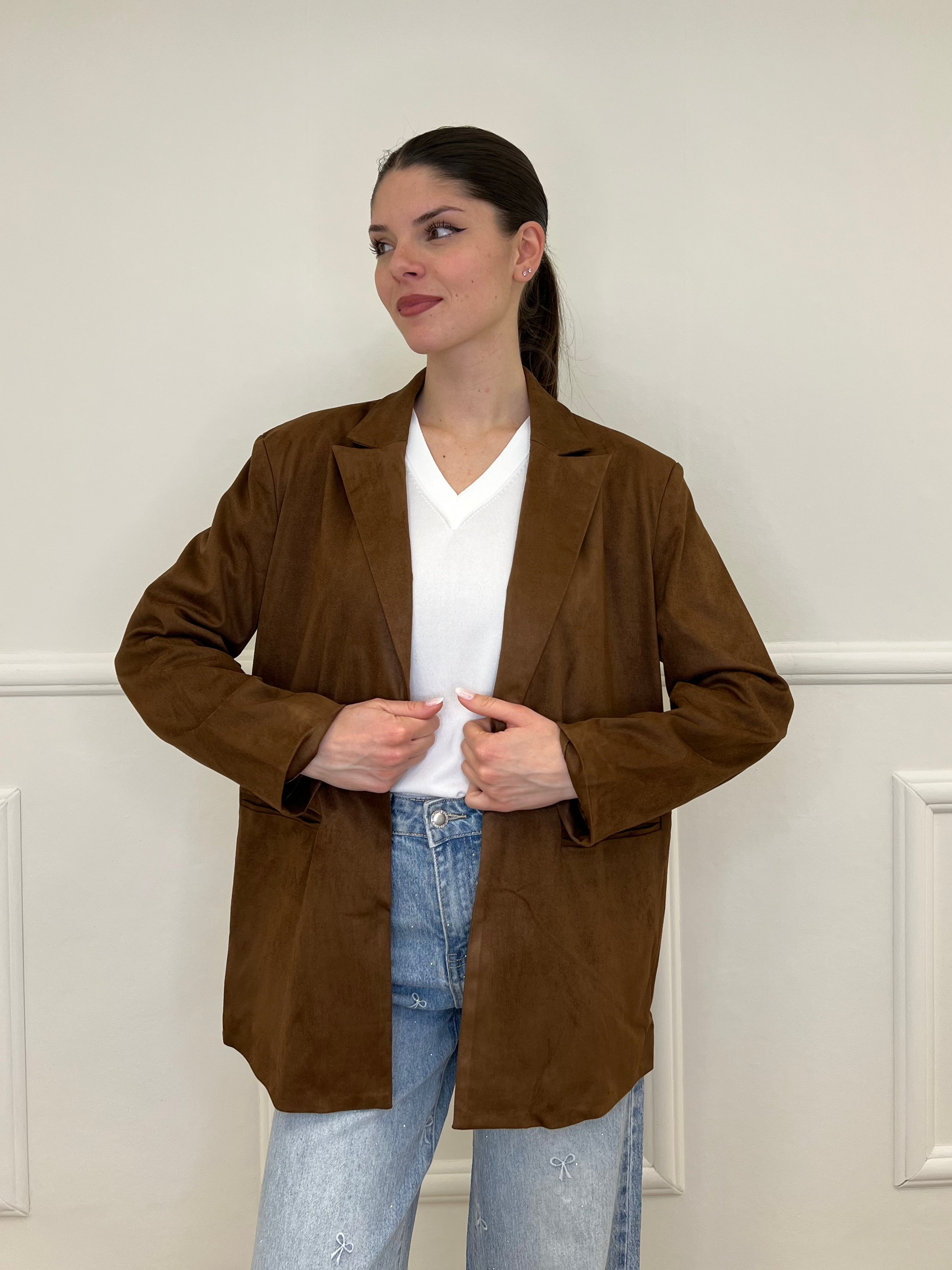 Blazer Scamosciato 5010 Marrone